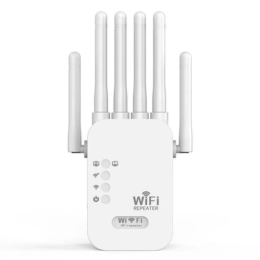 2.4GHz 5GHz WiFi Repeater 1200Mbps 6 Antennas Wireless Repetidor Wi-Fi Extender 802.11N Long Range Signal Booster Amplifier